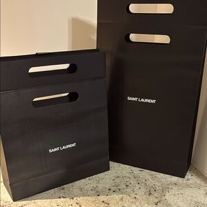 Saint Laurent Black Shopping Bags